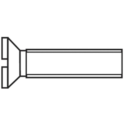 TOOLCRAFT M2*8 D963-4.8:A2K 194818 Viti svasate M2 8 mm Taglio DIN 963 Acciaio zincato 100 pz.