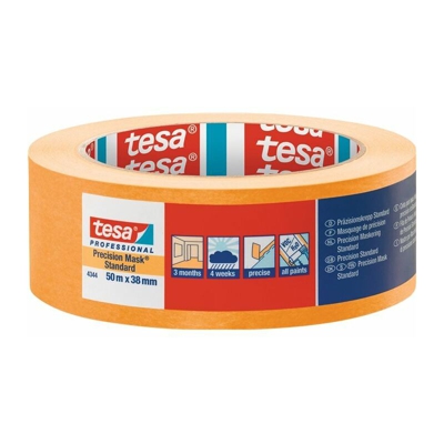 Supporto di precisione Crepe® 4344 Stand.smooth beige chiaro L.50m B.38mm Rl. - Tesa