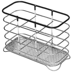 portaposate cromato/nero, cromo nero - Addis precio