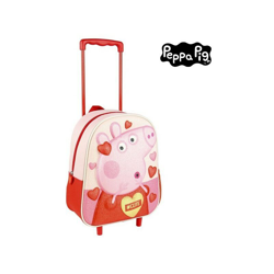 Trolley per la Scuola 3D Peppa Pig Rosa en oferta