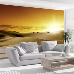 Fotomurale La marcia dei cammelli cm 250x175 Artgeist características