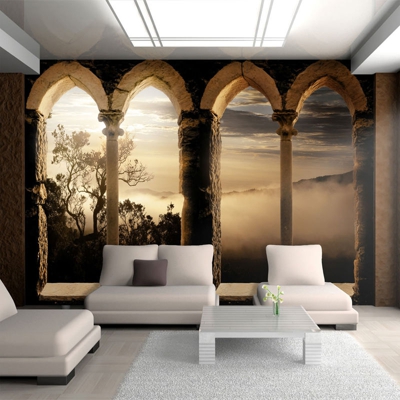 Fotomurale Monastero in montagna cm 300x210 Artgeist