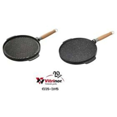 Piastra Pietra Tonda Cm.32 1 Man. Legno X Induzione - BIGHOUSE IT