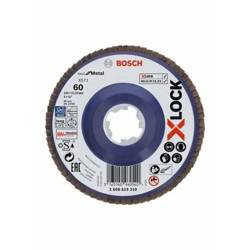 Bosch Accessories 2608619210 Disco abrasivo lamellare X-LOCK, modello dritto, piastra portante in plastica, Ø125 mm, K precio
