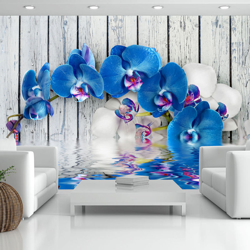 Fotomurale Orchidea cobalto cm 300x210 Artgeist precio