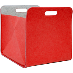 Scatola di Feltro 33x33x38 cm Cesto Borsa per Scaffali Ikea Kallax Rosso - DUNEDESIGN precio