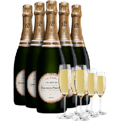 PACK 6 BOTTIGLIE LAURENT PERRIER LA CUVEE : 6 FLUTE IN OMAGGIO en oferta