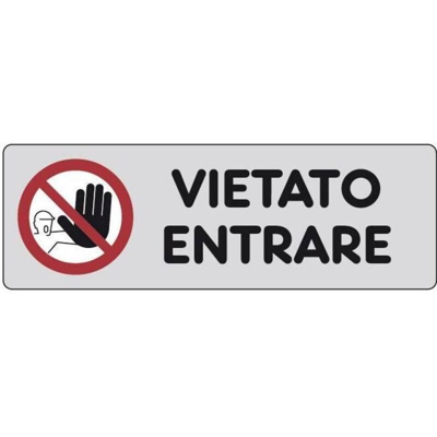 Etichetta Adesiva 150X50 "Vietato Entrare" 10 Pz - IST