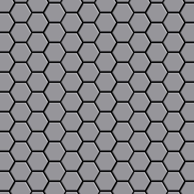 Alloy - Mosaico metallo solido Acciaio inossidabile opaco grigio spesso 1,6 mm Honey-S-S-MA