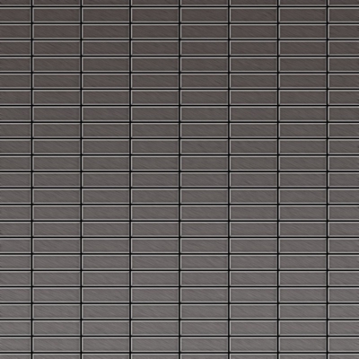 Mosaico metallo solido Titanio spazzolato Smoke grigio scuro spesso 1,6 mm ALLOY Cabin-Ti-SB