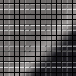 Mosaico metallo solido Titanio specchiato Smoke grigio scuro spesso 1,6 mm ALLOY Mosaic-Ti-SM precio