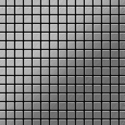 Alloy - Mosaico metallo solido Acciaio inossidabile Marine spazzolato grigio spesso 1,6 mm Mosaic-S-S-MB
