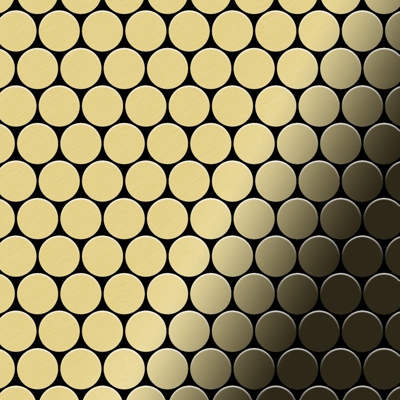 Mosaico metallo solido Ottone laminato oro spesso 1,6 mm ALLOY Dollar-BM