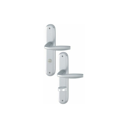 Set di piastre lunghe New York 1810/273P in alluminio. F1 bagno SK/OL 78mm DIN L/R - Hoppe en oferta