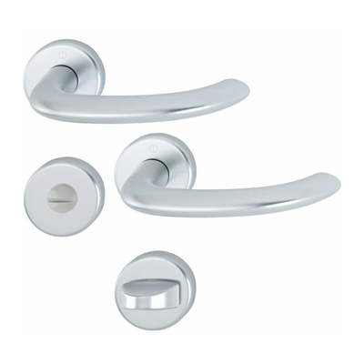 HOPPE Set leva a rosone Ø: 52mm Perforazione: Bad SK/OL Alluminio Marsiglia 58 / E58 / E58 /1138 /E1138Z F1 colore naturale