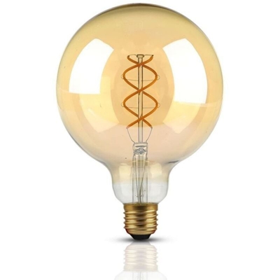 V-tac - lampadina globo filo led vintage ambrata 220-240 volt 300° 5 watt A+ CE E27 bianco caldo no tec 610643