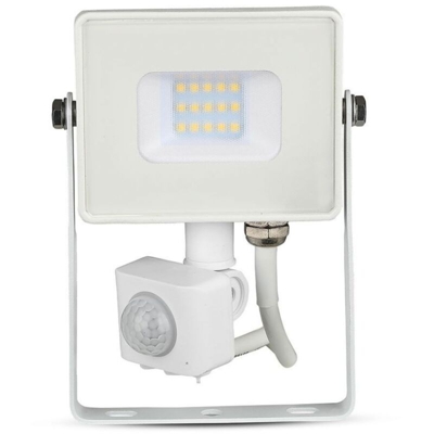 faro led con sensore movimento chip samsung 10 watt 120° 220-240 volt A+ CE IP65 bianco bianco naturale no tec 630900 - V-TAC
