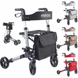 Arebos Deambulatore 4 ruote Rollator Anziani Terza età Ausili Disabili en oferta