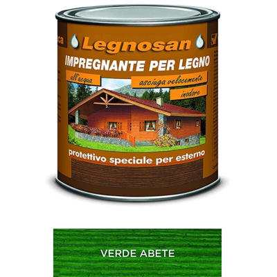 Veleca - Legnosan Verde Abete Ml. 750 Impregnante All'Acqua Per Legno
