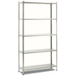 Scaffale in metallo a 5 ripiani montaggio a bullone - BIACCHI en oferta
