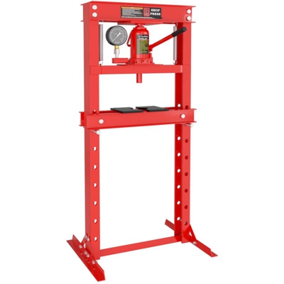 Pressa idraulica con forza di compressione di 12 t con indicatore di pressione - WILTEC