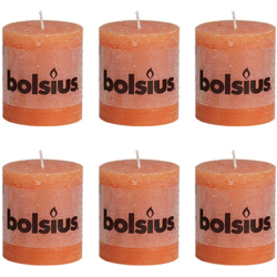 Bolsius Pilastro Candela Rustico 80 x 68 mm Arancione 6 pezzi características