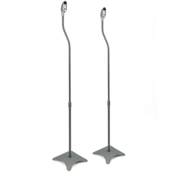 BeMatik - Supporto per altoparlanti colore grigio 2 unità en oferta