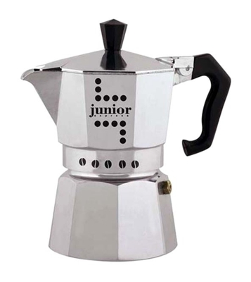 Junior - Caffettiera Moka, 12 Tazze, Alluminio - Bialetti