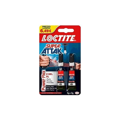 SUPER ATTAK POWER FLEX 2 pezzi da gr.3 - LOCTITE