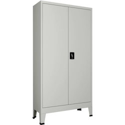 Armadio per Ufficio con 2 Ante Acciaio 90x40x180 cm Grigio - VIDAXL precio