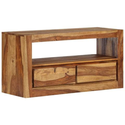 Mobile Porta Tv In Legno Massello Di Sheesham 80x30x40 Cm en oferta
