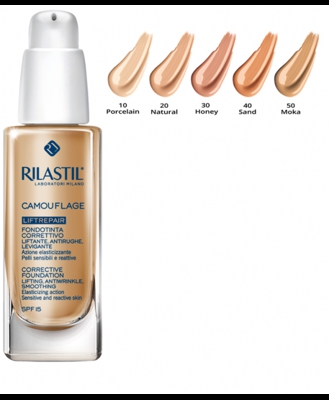 Rilastil Cosmetic Camouflage Fondotinta Liftrepair Colore 40 Sand 30ml