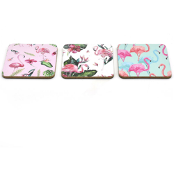 SOTTOBICCHIERI SOTTOBICCHIERE SET 6 PEZZI SOTTO BICCHIERI fenicottero QUADRATO 9CM SUN_7948 CERAMICA fantasia casuale - TAKESTOP en oferta