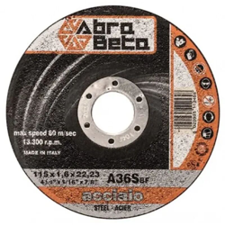 DISCO ABRASIVO FERRO 230x2.0 f.22 ABRA BETA en oferta