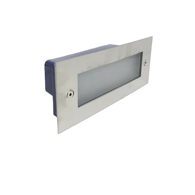 Universo - Segnapasso camminamento incasso da esterno 2.5W IP65 | Argento - Bianco Freddo 6500K