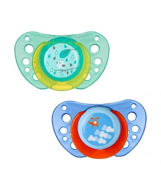 Chicco Succhietto Physio Air Boy Silicone +12Mesi 2Succhietti