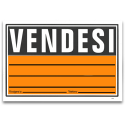 Asiashopping - Cartello targa vendesi rivolgersi a numero locale attivita' pvc 20 x 30 cm en oferta
