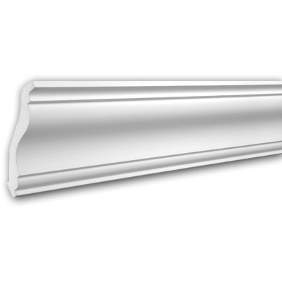 Profhome Decor - Cornice soffitto parete 150133F Profhome modanatura cornice flessibile modanatura tipo stucco stile neoclassico bianco 2 m