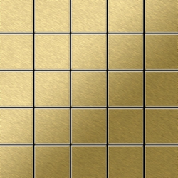 Mosaico metallo solido Titanio spazzolato Gold oro spesso 1,6 mm ALLOY Century-Ti-GB en oferta