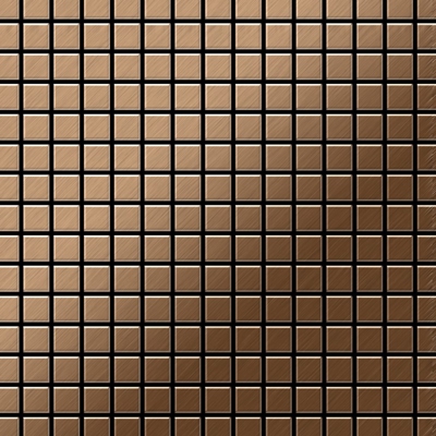 Mosaico metallo solido Titanio spazzolato Amber rame spesso 1,6 mm ALLOY Mosaic-Ti-AB