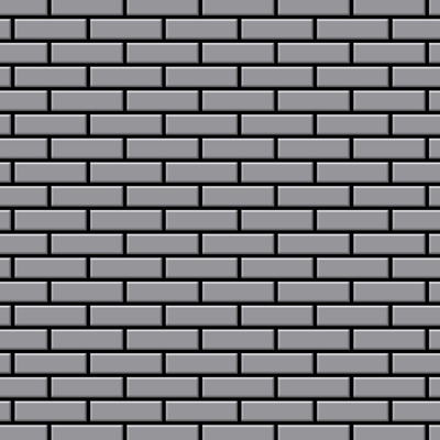 Mosaico metallo solido Acciaio inossidabile opaco grigio spesso 1,6 mm ALLOY PK-S-S-MA