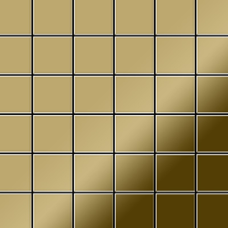 Mosaico metallo solido Titanio specchiato Gold oro spesso 1,6 mm ALLOY Cinquanta-Ti-GM características
