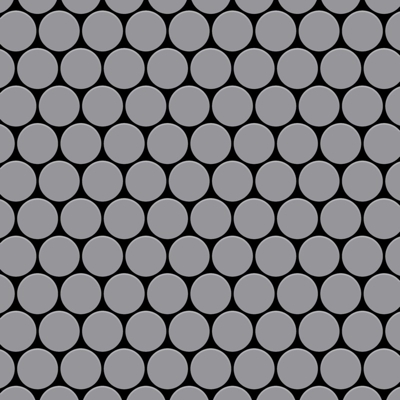 Mosaico metallo solido Acciaio inossidabile opaco grigio spesso 1,6 mm ALLOY Dollar-S-S-MA