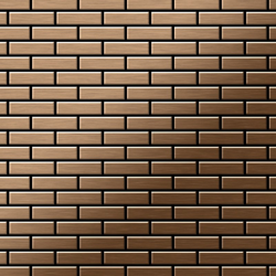 Mosaico metallo solido Titanio spazzolato Amber rame spesso 1,6 mm ALLOY PK-Ti-AB precio