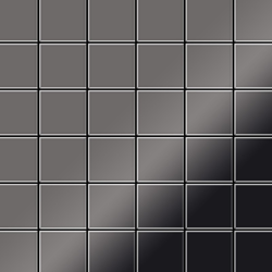 Alloy - Mosaico metallo solido Titanio specchiato Smoke grigio scuro spesso 1,6 mm Cinquanta-Ti-SM precio