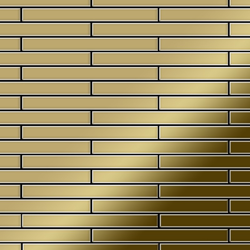 Mosaico metallo solido Titanio specchiato Gold oro spesso 1,6 mm ALLOY Avenue-Ti-GM precio