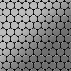 Alloy - Mosaico metallo solido Acciaio inossidabile Marine spazzolato grigio spesso 1,6 mm Dollar-S-S-MB características