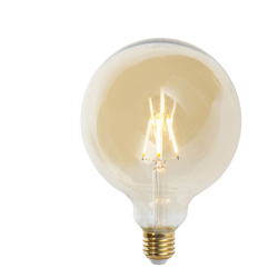 LUEDD Set di 5 lampade a filamento LED dimmerabili E27 G125 goldline 2200K precio