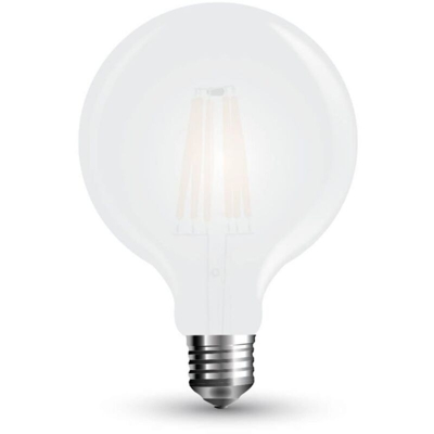 Lampadina LED V-TAC E27 7W G125 Filamento Satinato 6400K