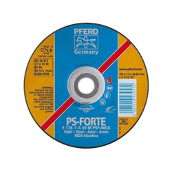 Pferd - Disk Sbavatura Ps-Forte-Inox Per La Lavorazione Di Acciaio Inox, Ø X Spessore. : 230 X 8.3 Mm Modello Conde, Velocità Massima. 6600 Giri / Min características